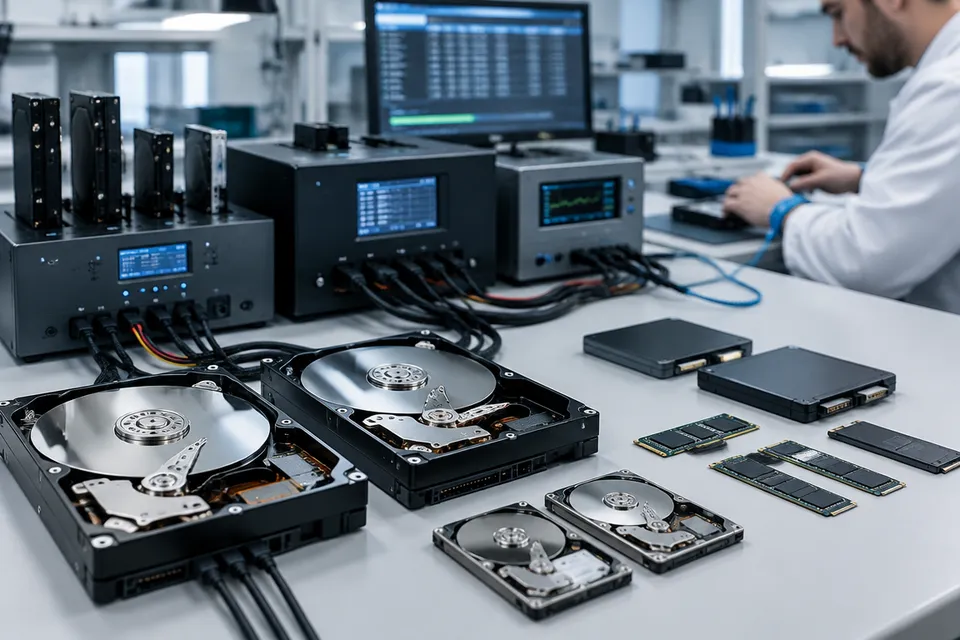 Advanced HDD and SSD recovery equipment